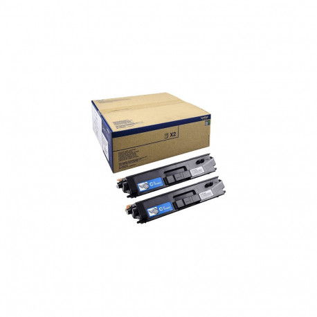 "Brother Toner TN-900CTWIN Doppelpack Cyan (12000 Seiten)"