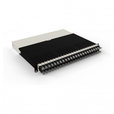 "Patchbox patchbox.one Kabeleinzugssystem 8RU/STP (0,8 m) mit 24 Kassetten, Patchkabel Cat. 6a, U/FT