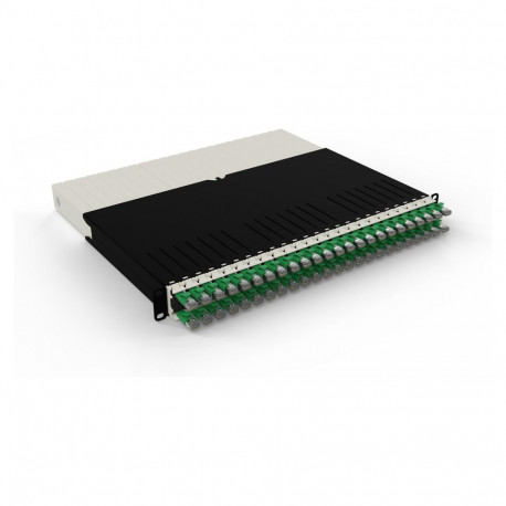 "Patchbox patchbox.one Kabeleinzugssystem 8RU/STP (0,8 m) mit 24 Kassetten, Patchkabel Cat. 6a, U/FT
