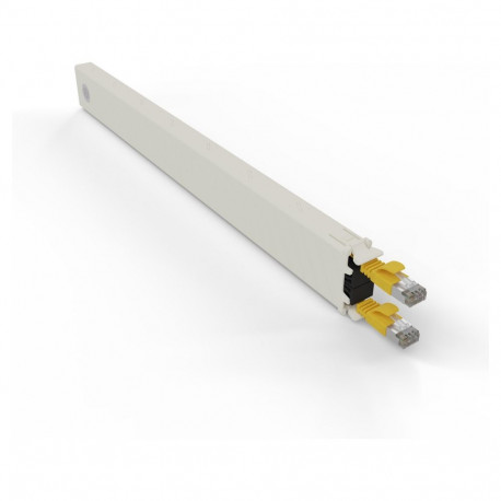 "Patchbox patchbox.one Kupferkassette 8RU (0,8 m), Cat. 6a, U/FTP, PoE, gelb"