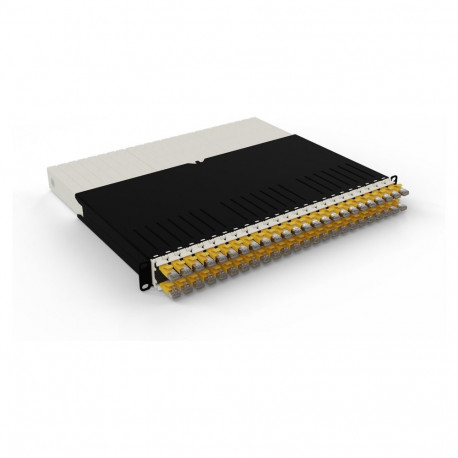 "Patchbox patchbox.one Kabeleinzugssystem 8RU/STP (0,8 m) mit 24 Kassetten, Patchkabel Cat. 6a, U/FT