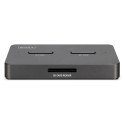 "Docking USB-C->NVMe SSD,SATA SSD, SD"