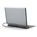 "Docking USB-C->HDMI,DP,USBA,USBC,RJ45,PD silber"
