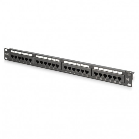"DIGITUS Patchpanel 1U 24-Port LSA Cat6 8P8C ungeschirmt"