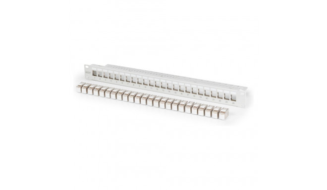"DIGITUS Patchpanel 1HE 24xCat6A Keystone Module geschirmt gr"