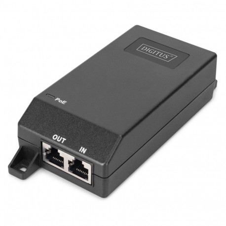 "DIGITUS Gigabit Ethernet PoE Injektor 802.3at 30W schwarz"