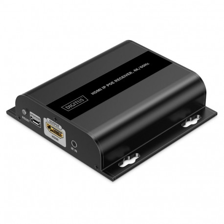DIGITUS HDMI IP PoE vastuvõtja 4K/60Hz must