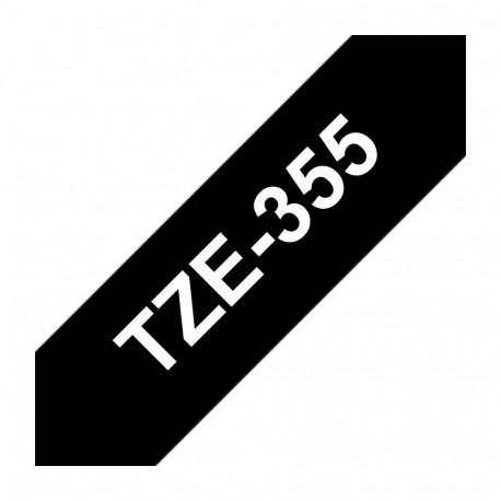 Brother P-Touch TZE-355 valge mustal 24mm