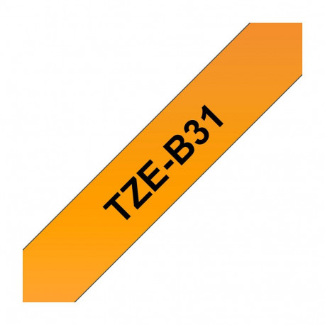 "BROTHER P-Touch TZE-B31 schwarz auf neon orange 12mm"