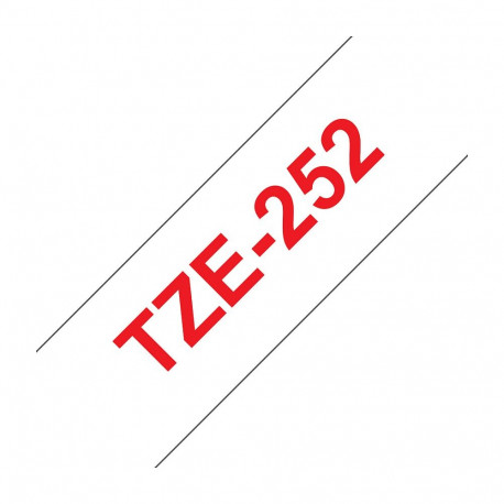 "BROTHER P-Touch TZE-252 rot auf weiss 24mm"