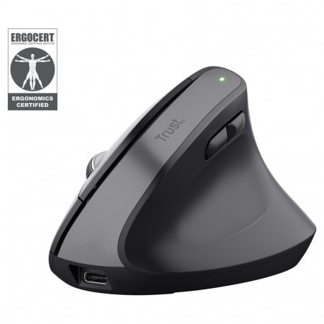 Trust Bayo+ juhtmevaba ergonoomiline hiir, Bluetooth ja 2,4G-USB mikrovastuvõtja, 2400 dpi