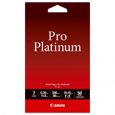 "Canon Photo Paper Pro Platinum - 101.6 x 152.4 mm 50 Blatt Fotopapier"