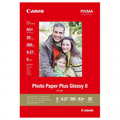 "CANON Photoglanzpapier PlusII A3+20B 20Blatt,A3+,(PP-201)"