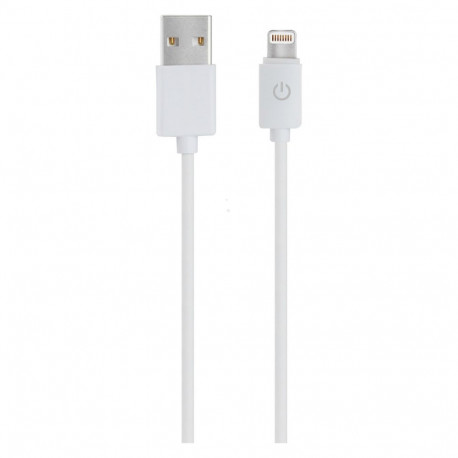 RealPower USB-A - Lightning laadimis- ja andmekaabel 1m valge MFI