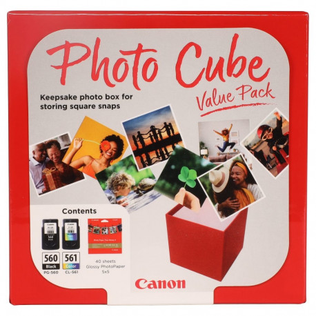 "Canon Original Druckerpatronen PG-560 + CL-561 schwarz, color + Fotopapier, 2er-Set"