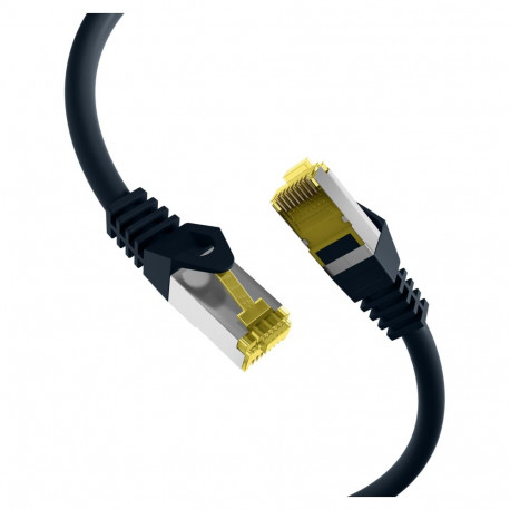 "EFB RJ45 Patchkabel Cat.6A S/FTP LSZH Cat.7 Rohkabel schwarz"