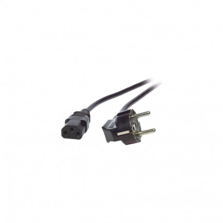 EFB toitejuhe Schuko 90-kraadi kuni C13 180-kraadi 1 meeter must 3x0.75mm