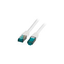 "EFB RJ45 Patchkabel S/FTP Cat.6A LSZH 0.25m weiß"