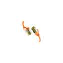 "EFB CAT6a ORANGE 0.50m Patchkabel S/FTP PIMF"