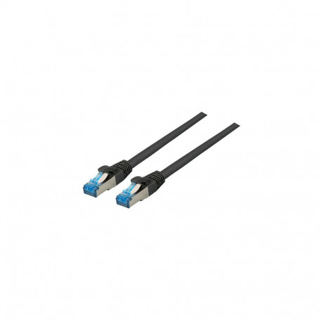 "EFB RJ45 Patchkabel S/FTP Cat6A Superflex LSZH SCHWARZ Laenge 1m 10Gbit 500Mhz 100 Prozent Kupfer m