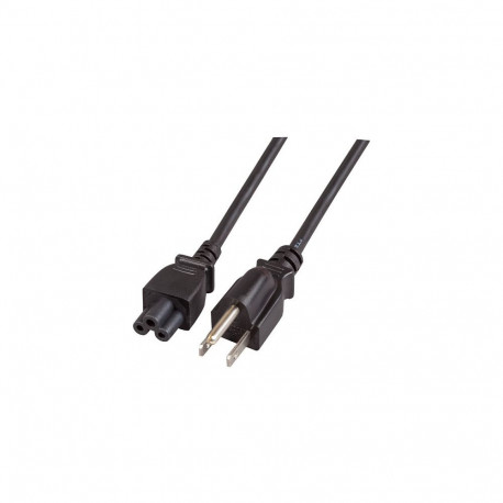 "EFB Netzkabel USA/NEMA 5-15P-C5 180°,sw,1.8m,SVT AWG18x3C"