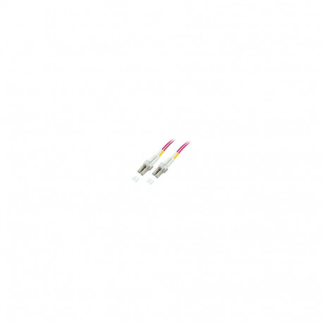 "EFB LWL Kabel Duplex Jumper LC-LC 50/125 OM4 0,5 Meter LSZH Halogenfrei erika violett 2.0mm gepruef
