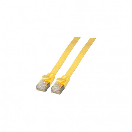 "EFB RJ45 Flachpatchkabel U/FTP, Cat.6A, PVC, 1m, gelb"