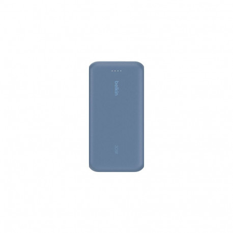 "Belkin Powerbank mit integriertem USB-C Kabel, Blau, USB-C, 20.000 mAh, BPB024HQBL"
