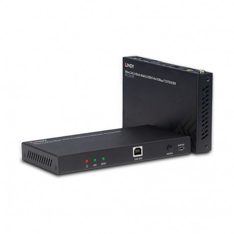 LINDY 100m Cat.6 HDMI 4K60 HDBaseT KVM pikendi IR/RS-232