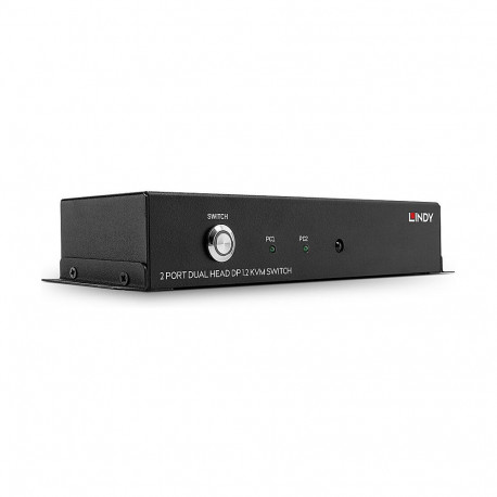 Lindy 2-pordiline kahe monitori DisplayPort 1.2 KVM lüliti