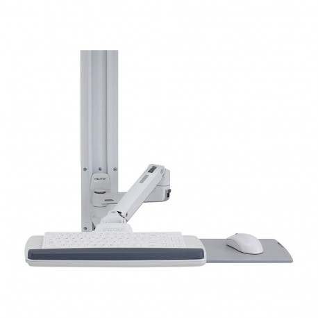 Ergotron LX valge seinale kinnitatav klaviatuuri- ja monitorihoidik kuni 81,2 cm 32 tolli 3,2-11,3 k