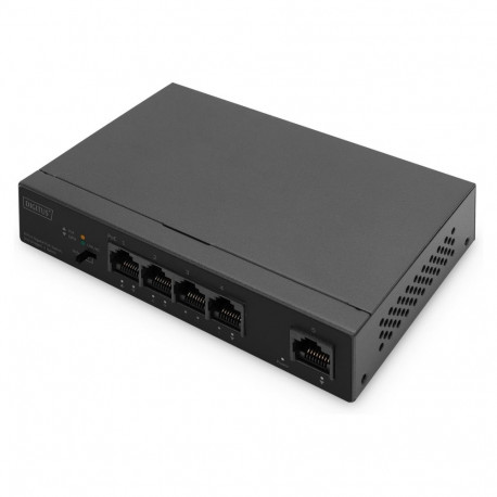 DIGITUS 4-port PoE Gigabit Ethernet kommutaator + 1-port uplink