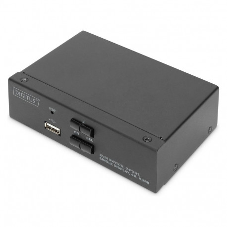 "DIGITUS 2-Port KVM-Switch Single-Display"