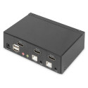 "DIGITUS 2-Port KVM-Switch Single-Display"