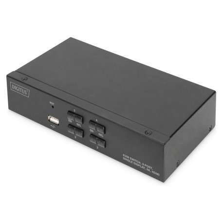 "DIGITUS 4-Port KVM-Switch Single-Display"