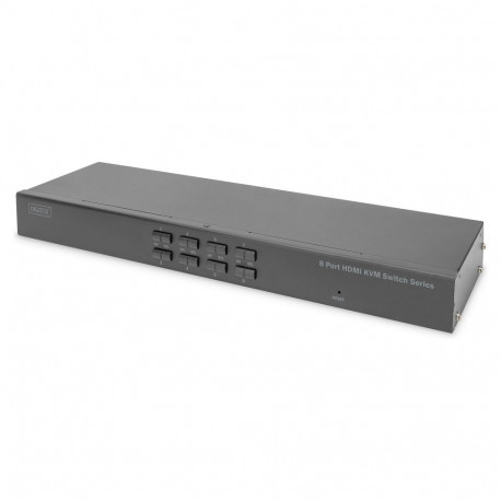 DIGITUS lauapealne 8-pordiline HDMI KVM-lüliti Single View