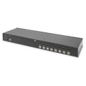 "DIGITUS Desktop 8 Port HDMI KVM Switch Single View"