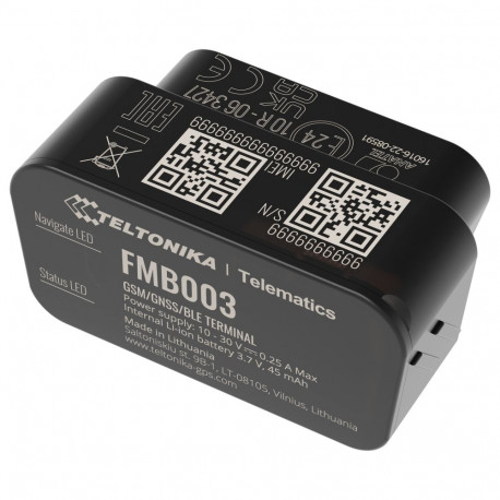 Teltonika FMB003 sõiduki GPS-jälgija GNSS/GSM/BLE 4.0