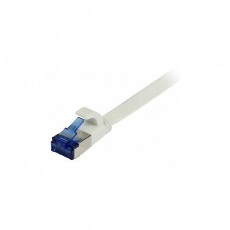 "Synergy21 Patchkabel RJ45, CAT6A 500Mhz, 0,15m, weiss, U/FTP, flach, TPE(Superflex), AWG32,"