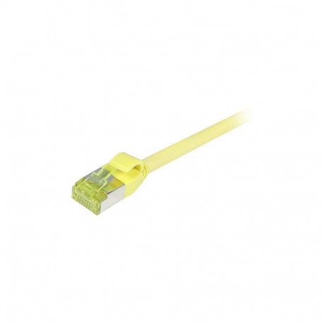 Synergy21 RJ45 ühenduskaabel, CAT6A 500Mhz, 0,5m, kollane, S-STP(S/FTP), õhuke ümar d=4,5mm, TPE/LSZ