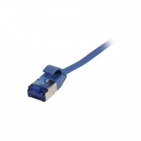 "Synergy21 Patchkabel RJ45, CAT6A 500Mhz, 0,25m, blau, U/FTP, slimline rund d=3,8mm, TPE(Superflex),