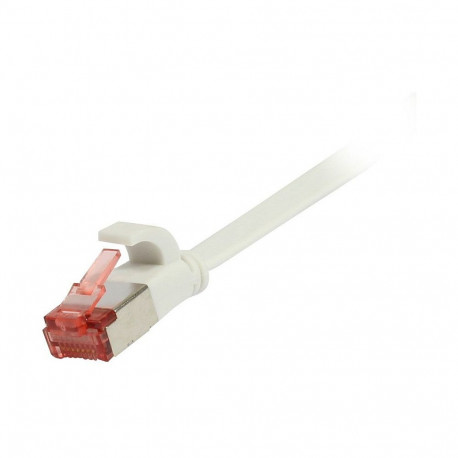 "Synergy21 Patchkabel RJ45, CAT6 250Mhz, 0,25m weiss, FTP(U/FTP), TPE(Superflex), Flach"