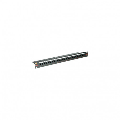 "ROLINE Kat.6 Class E 48,28cm 19Zoll-Patchpanel 24P ungeschirmt schwarz"