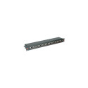 "ROLINE Kat.6 Class E 48,26cm 19Zoll-Patchpanel 24P geschirmt schwarz"