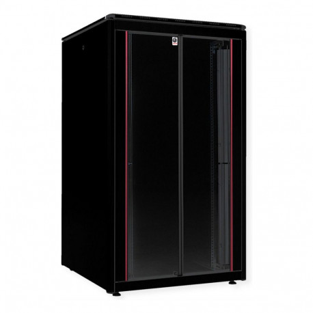 "ROLINE 19-Zoll Netzwerkschrank Pro 26 HE, 800x800 BxT Glastr schwarz"