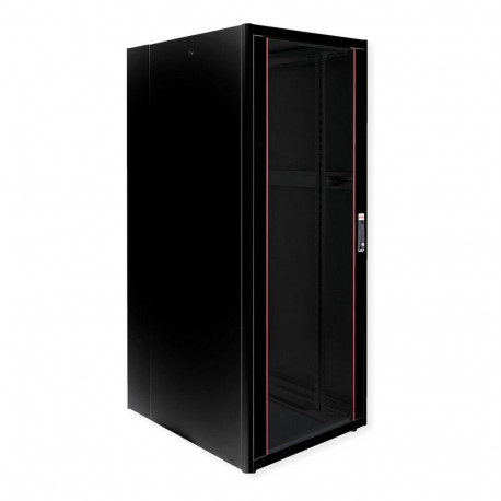 ROLINE 19-tolline võrgukapp Basic 42 HE, 800x1000 klaasuksega must