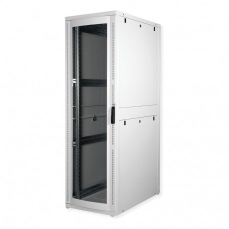 "ROLINE 19-Zoll Serverschrank Pro 42 HE, 600x1000 BxT grau Plexiglas"