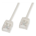 "ROLINE UTP DataCenter Patchkabel Cat.6A (Class EA), LSOH, slim, extra kurzer Stecker, grau, 1,5 m"