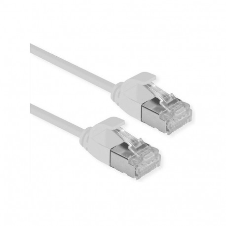 "ROLINE U/FTP DataCenter Patchkabel Cat.6A (Class EA), LSOH, slim, grau, 0,5 m"