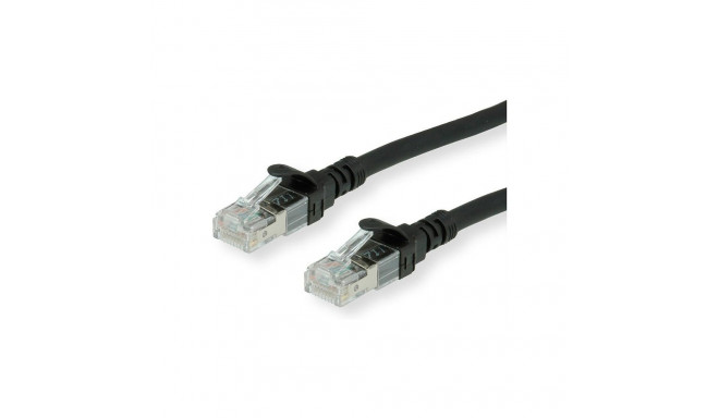 "ROLINE Patchkabel Cat.6A S/FTP (PiMF), Component Level, LSOH, schwarz, 0,5 m"